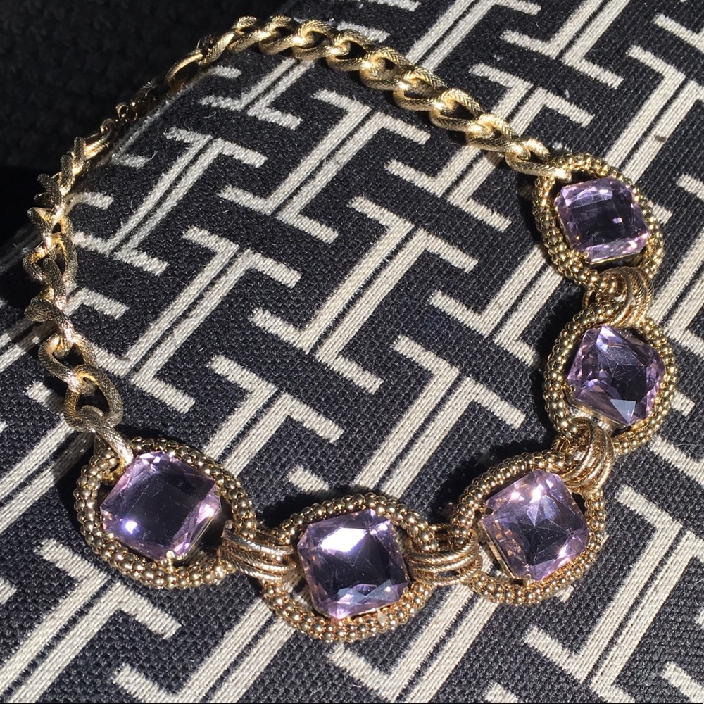 Fun Gemstone Statement Necklace - image 1